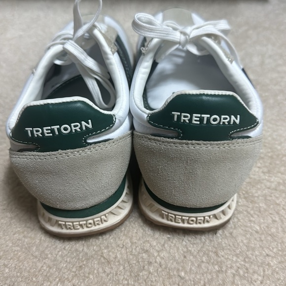 Tretorn White and Green Sneakers 7 1/2 worn once - Picture 6 of 7